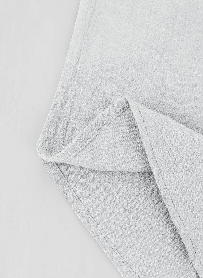 Ryannology Mens Linen Shirts Henley 3/4 Sleeve Casual Cotton T-Shirt Regular-Fit Lightweight Beach Yoga Tunic Tops - Image 5